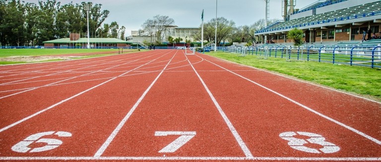 100 m Laufbahn
