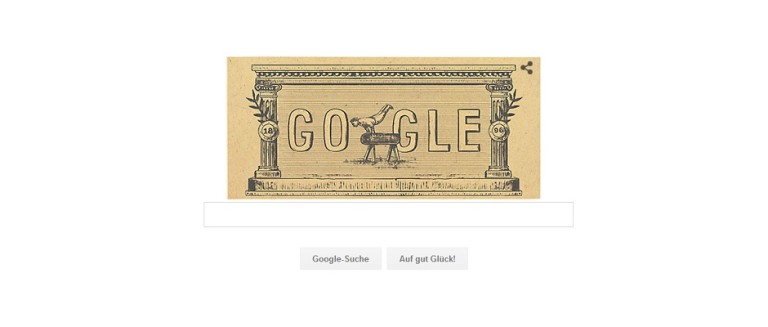 Google Doodle Olympic Games 1896