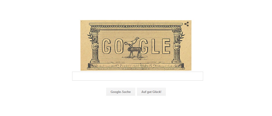 Google Doodle Olympic Games 1896