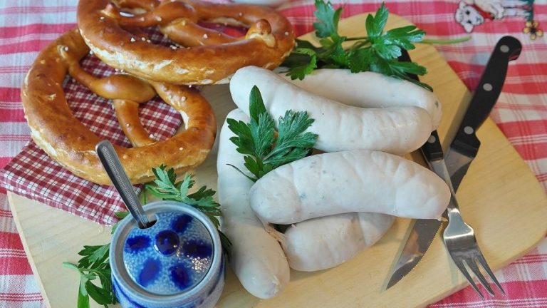 white sausage